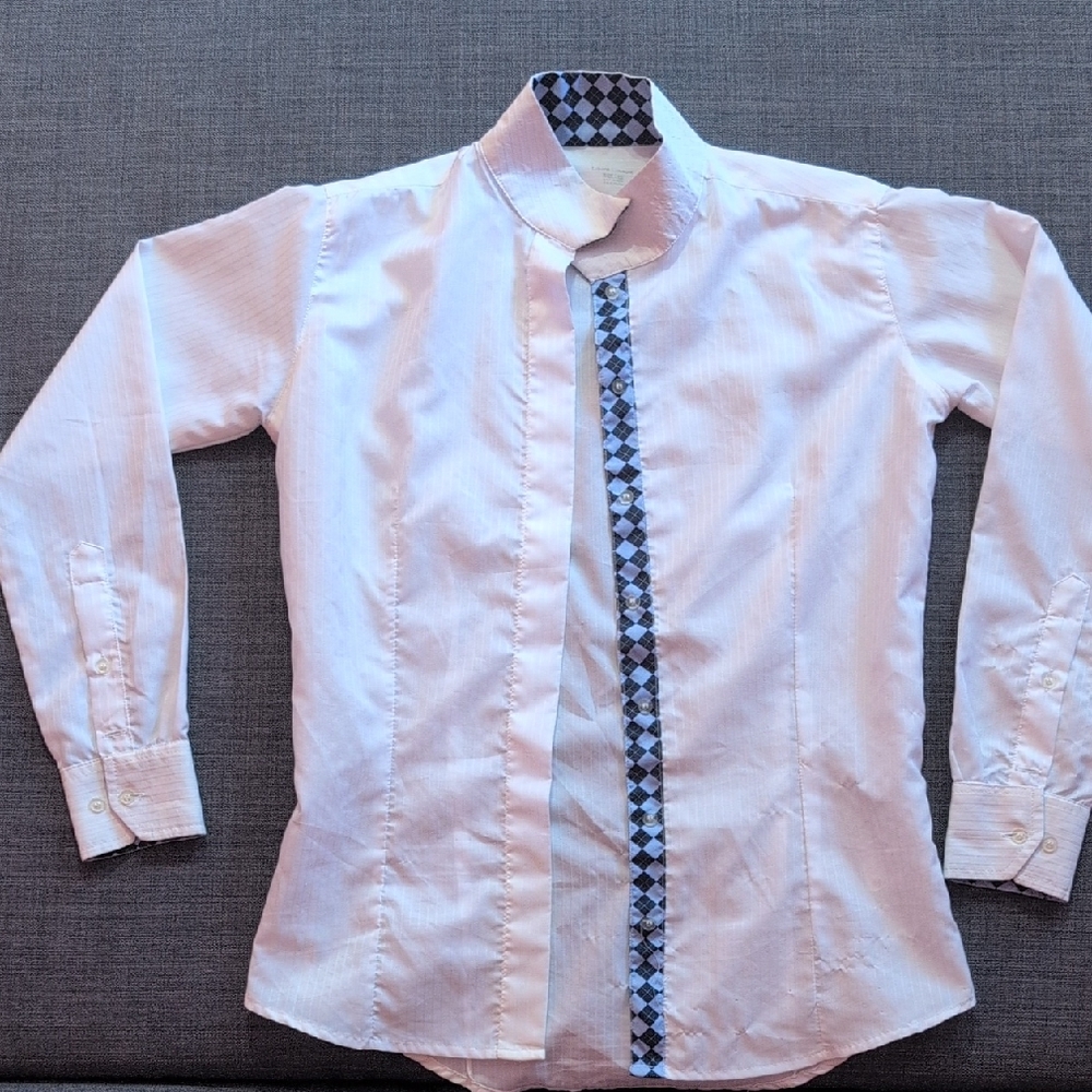 Equine Couture Women's Show Shirt XS White